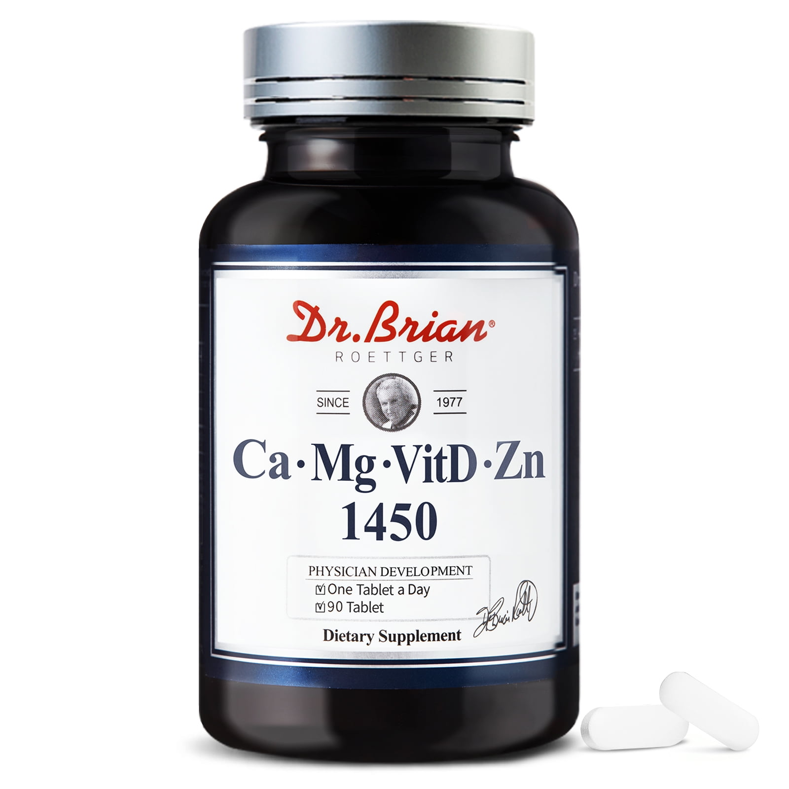Dr. Brian Calcium Magnesium Zinc Supplement 90 Tablet for Bone Strength