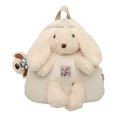thumbnail image 2 of Backpack Girls Detachable Bunny Plush Backpack Casual Everyday Stylish Daypack with Toy White One Size, 2 of 4