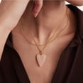 thumbnail image 4 of Crystal Necklaces for Women, Healing Heart Shaped Stone Peandant Necklace 14K Gold Plated Natural Gemstone Jewelry Gifts, 4 of 15