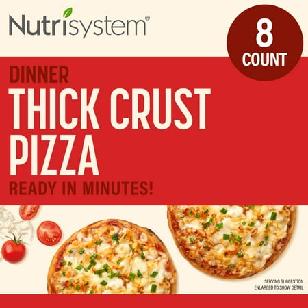Nutrisystem Thick Crust Pizza, 8 CT. Personal Pizzas to Support Healthy Weight Loss