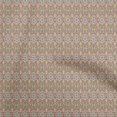 thumbnail image 1 of oneOone Polyester Spandex Light Brown Fabric Asian Suzani Sewing Craft Projects Fabric Prints By Yard 56 Inch Wide, 1 of 5