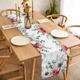 thumbnail image 3 of Table Runner 90 Inches Long for Kitchen Dining, Poppy Flowers Eucalyptus Dresser Scarf Farmhouse, Dining Table Decorations for Wedding/Parties, Farmhouse Weeping Botanical 13 x 90 In, 3 of 8