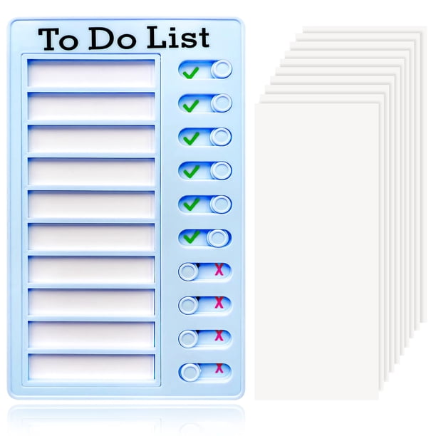 Tablero de lista de tareas pendientes, tablero de lista, tablero de selección infantil de 10 hojas de papel blanco,Oficina de planificación, conjunto de fotos de selección para viajes familiares