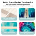 thumbnail image 3 of tie dye Travel Portable Jewelry Organizer: Square Jewelry Box Storage Case and Display for Rings, Earrings, Necklaces, Bracelets, and More - Suitable for Girls and Women, 3 of 6