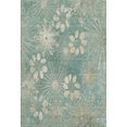 thumbnail image 2 of Addison Rugs Mayfield Premium Machine Washable Transitional Floral Teal Rectangle Rug, 10' x 14', 2 of 6