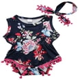 thumbnail image 1 of Bébé Fille Été Fleur Romper 2PCS Ensemble Vêtements, 1 of 4