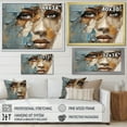 thumbnail image 4 of Designart "Collage Of An African Woman With Paint I" African American Art Picture Framed Wall Art Prints, 4 of 5