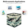 thumbnail image 2 of Whale Foldable Toy Box Organizer Bins Storage Cubes with Handle, 10.8"x10.5"x10.6", Large Capacity, 2 of 6