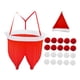 thumbnail image 3 of Juego de bolas de nieve con pantalones de Papá , accesorio de recuerdo de fiesta, juego de bolas gigantes para exteriores, sombrero de, 3 of 9