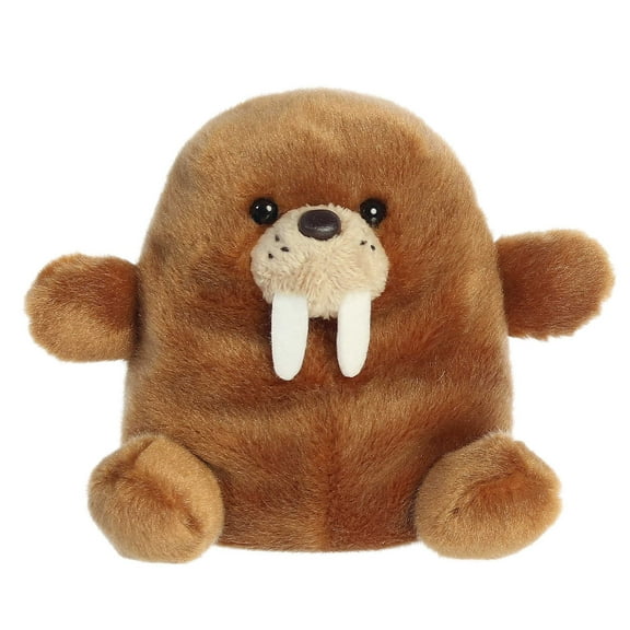 Aurora - Mini Brown Palm Pals - 5.5" Waldo Walrus - Adorable Stuffed Animal
