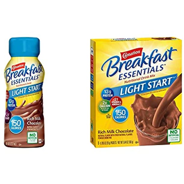 Carnation Breakfast Essentials Light Start ReadyToDrink, Rich Milk