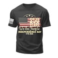 thumbnail image 4 of Rotm America Shirt American Flag T-Shirt Memorial Day Red Blue White Star Stripes 1776 Independence Day T-Shirt Dark Gray,S, 4 of 5