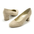 thumbnail image 7 of Eric Michael Women's Abby Classic Style Suede Heels, Taupe,5 M US, 7 of 7
