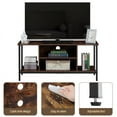 Clipop Industrial TV Stands, 43" TV for TVs up to 55", Steel Frame, for Living Room