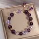 thumbnail image 4 of Pulsera de Cristal Violeta Natural LADIGASU para Mujer Liquidación 1X, 4 of 5
