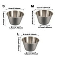 thumbnail image 3 of Gibobby Taza de inoxidable redondo individual Mantequilla de soja Condimento Dip Cup Taza para servir Utensilios de cocina(A), 3 of 3