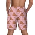 thumbnail image 4 of Goofa Heart Capybara Printed Men's Swim Trunks Board Shorts Quick Dry Mens Swimming Trunks with Compression Liner,Breathable Fit Hawaii Beach Shorts-Medium, 4 of 9