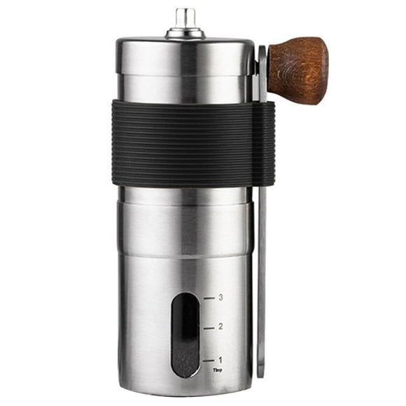 Manual Coffee Bean Grinder Sliver Stainless Steel 4.8*12.5cm Easy To Clean Easy To Grip Espresso Hand Mill Brand New