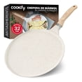 thumbnail image 1 of Crepera con Revestimiento Antiadherente de Mármol, Comal de Cocina Cookify (Beige, 32 cm), 1 of 7