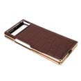 thumbnail image 4 of Folding Phone Case, Perfect Fit Precise Cut Impact Proof Comfortable Touch Nano Leather Phone Case Anti Scratch For Travel ANGGREK No, 4 of 6