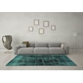 thumbnail image 3 of Ahgly Company Indoor Round Persian Turquoise Blue Bohemian Area Rugs, 3' Round, 3 of 4