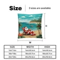 thumbnail image 5 of Santa Claus Stylish Velvet Throw Pillow Covers Inserts Set of 2 for Bed & Chair - Unique Patterns, 16x16, 18x18, & 20x20 Inches for Any Occasion!, 5 of 6
