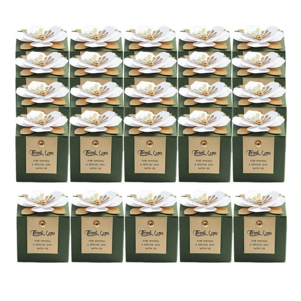 25 cajas de regalo de aniversario, exquisitas cajas de regalo de boda para estilo C