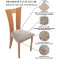 thumbnail image 2 of Funda de asiento de silla de comedor elástica suave Protector de cojín de asiento Baobao, 2 of 5
