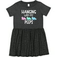 thumbnail image 3 of Inktastic Easter Hanging with My Peeps Pastel Bunnies Girls Toddler Dress, 3 of 5