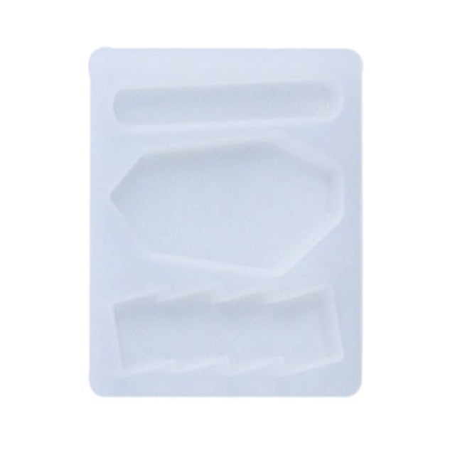 Techinal Crystal Epoxy Resin Mold Hair Clip Barrette Casting Silicone DIY Crafts Mould