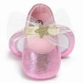 thumbnail image 6 of Yoyauz Baby Girl Mary Jane Shoes Anti Slip Rubber Sole Ballet Slippers Princess Dress Wedding Shoes Newborn Kids Shoes Toddler Shoes（0-12 Month）, 6 of 7