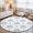 Navy, White, variant on Round Rugs 6Ft, Blue Palm Trees Round Area Rug Washable Indoor Throw Carpet, Tropical Summer Beach Botanical Soft Non Slip Circle Rug for Office Cabinet Home Decor Aesthetic