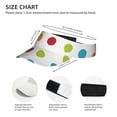 thumbnail image 4 of ZICANCN Sun Visors Hat for Women and Men, Colorful Polka Dots Beach Hats, Sports Hat for Golf Tennis Running, 4 of 7