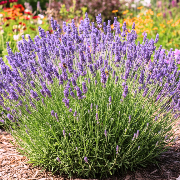 Pack 2 Purple Lavender Plants Live, Phenomenal Lavender Shrub for Outdoor Planting, Bright and Fragrant Flowers