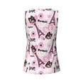 thumbnail image 5 of Picia Eiffel Tower and Butterflies Pattern Women's Workout Tank Top,Breathable Activewear,Slim Fit Athletic Top,Versatile Workout Moisture-wicking top-Small, 5 of 9