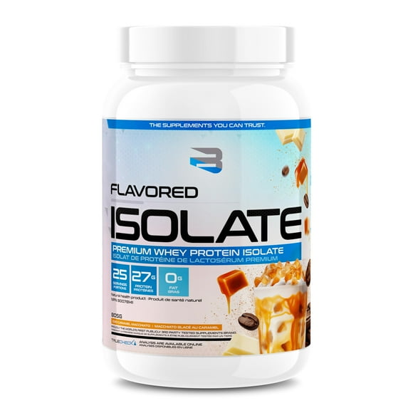 Believe Supplements Protein Powder - Puclicly 3rd Party Tested Whey Protein Powder for Muscle Growth, Strength & Recovery, Easily Mixable for Shakes, Smoothies