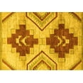 thumbnail image 1 of Ahgly Company Machine Washable Indoor Rectangle Abstract Yellow Modern Area Rugs, 8' x 10', 1 of 1