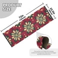 thumbnail image 3 of Christmas Flowers Red Runner Rug Non-Slip Area Rugs Linen Washable Non Shedding for Kitchen Bedroom Carpet, 3 of 8