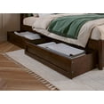 thumbnail image 6 of AFI Capri Full Solid Wood Platform Bed with Panel Footboard and Storage Drawers, Walnut, 6 of 16