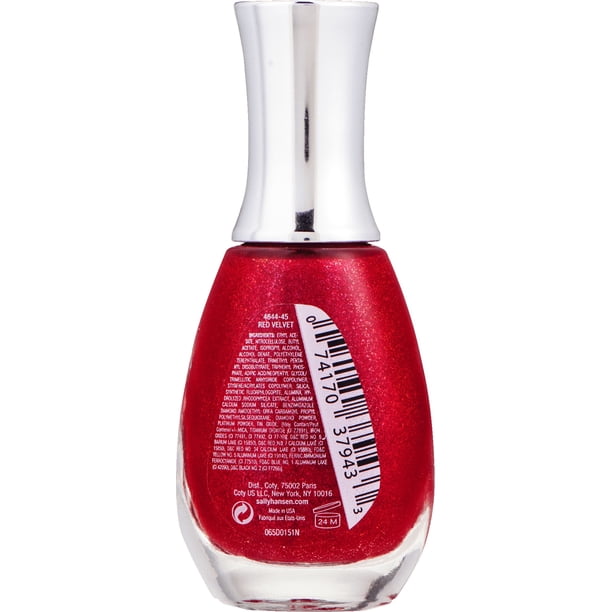 Sally Hansen Diamond Strength No Chip Nail Polish, Red Velvet