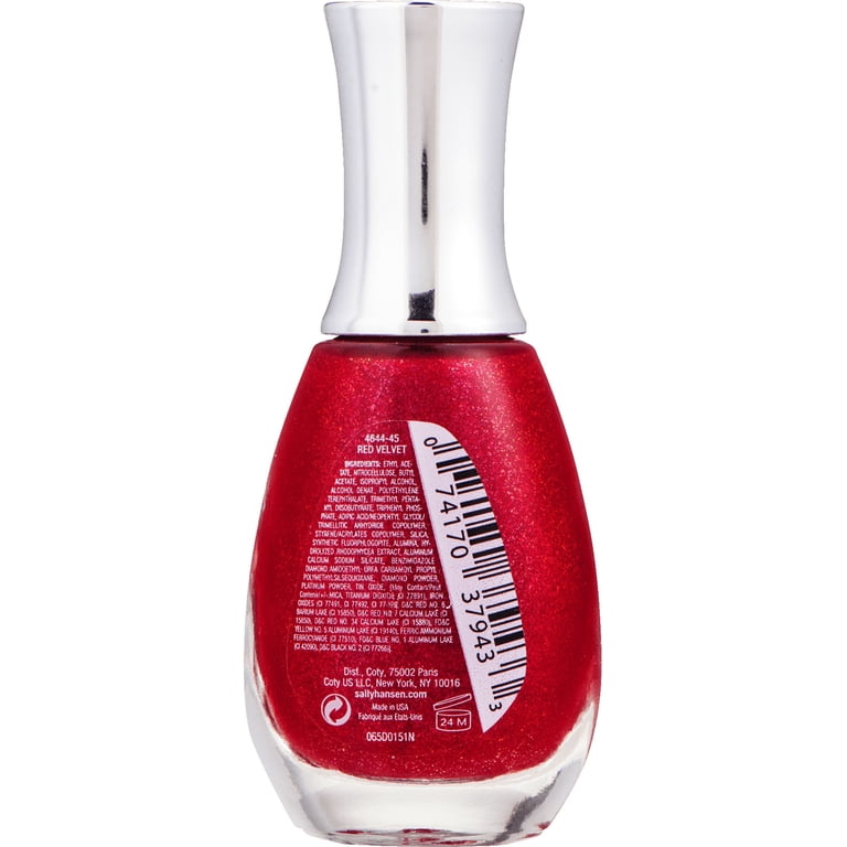 Sally Hansen Diamond Strength No Chip Nail Polish, Red Velvet