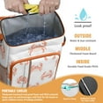thumbnail image 2 of Backpack Cooler,Insulated Backpack Insulated Leak Proof Travel Cooler Bag Waterproof Lunch Picnic Beach Work Trip Thermal Bag Drink Beverage Beer Bag Cooler Marine Adorable Crab, 2 of 6