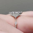 thumbnail image 3 of solitaire jewels 2CT Art Deco Marquise Moissanite Solitaire Engagement Ring For Women, 10K White Gold, 3 of 6