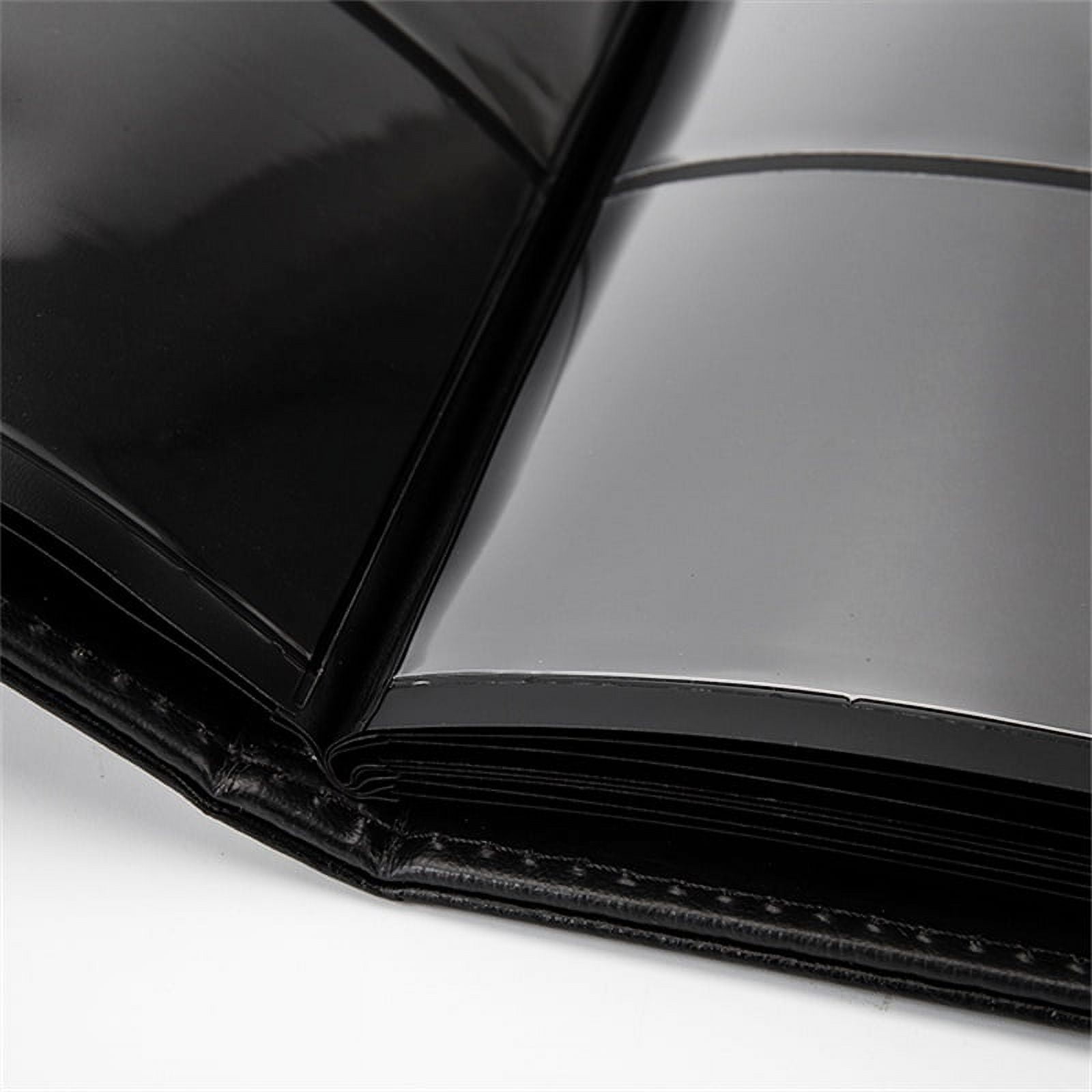 60 Pockets Soft Leather Notes Album Banknote Paper Money Collection Stamps Book (coolblack )