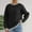 Black, variant on Sakmal Pullover Sweaters Women Cute Long Sleeve Tops Patchwork Fashion Black Crew Neck Sweaters for Women
