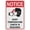 Warning Sign 2, variant on This Company Has A Zero Drug Tolerance Policy Sign 8"x12" Inch Metal Sign, Rustproof Aluminum, Multicolor