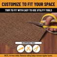 thumbnail image 5 of Ottomanson 2' x 6' Non-Slip Runner Rug for Hallway, Waterproof Entryway Floor Mat, Dirt Trapper, Beige, 5 of 11