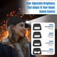 thumbnail image 3 of RoamRider Baseball Cap with Light, USB Rechargeable Adjustment Size Hands Free LED Baseball Caps for Night Fishing Camping, Black, 3 of 7