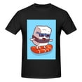 thumbnail image 4 of Bingfone Sushi Salmon Surfing Men'S Loose Fit Short-Sleeve Pocket T-Shirt, 4 of 7