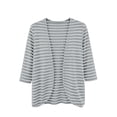 thumbnail image 5 of Cardigan 2026 Fall Long Sleeve Open Front Sweater Women's Casual Striped Long-Sleeve Cardigan Jacket/Top Gray Xl, 5 of 7